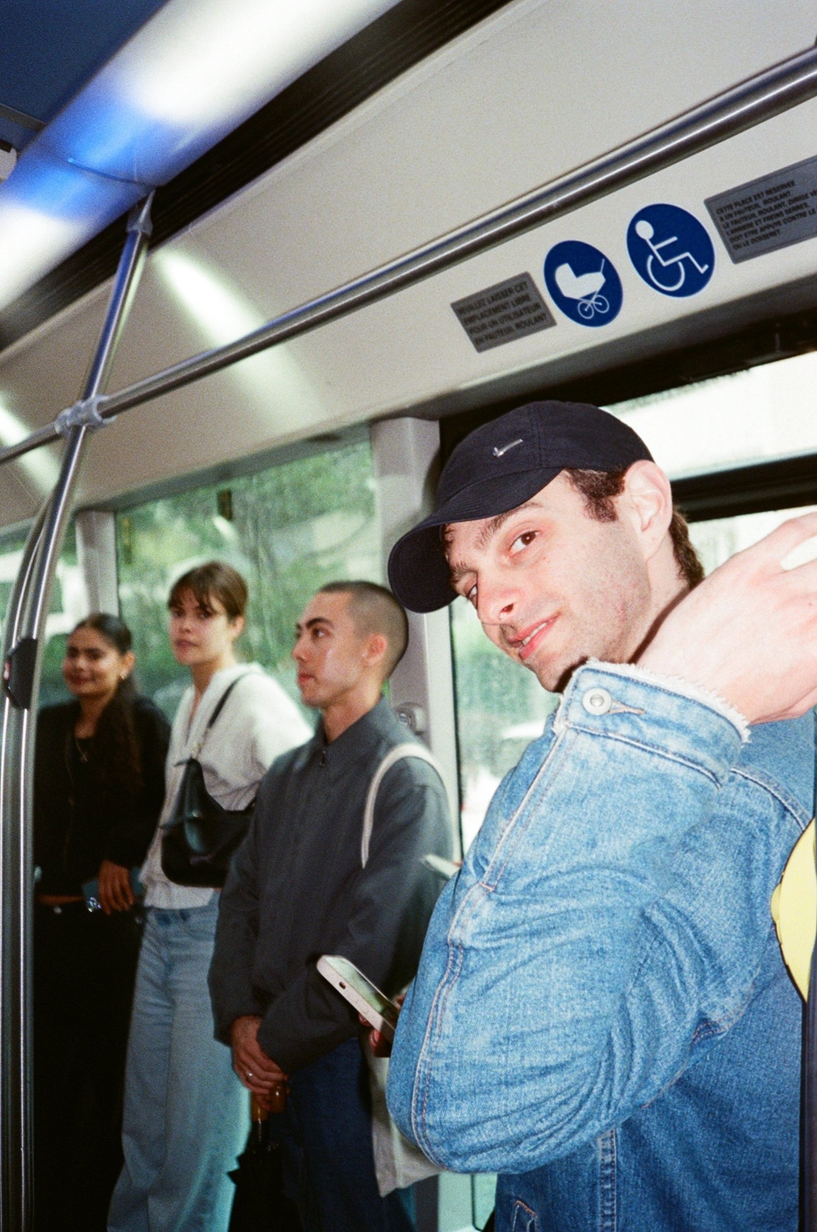 Friends on a bus
