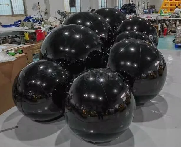 Inflatable Black Mirror Balls