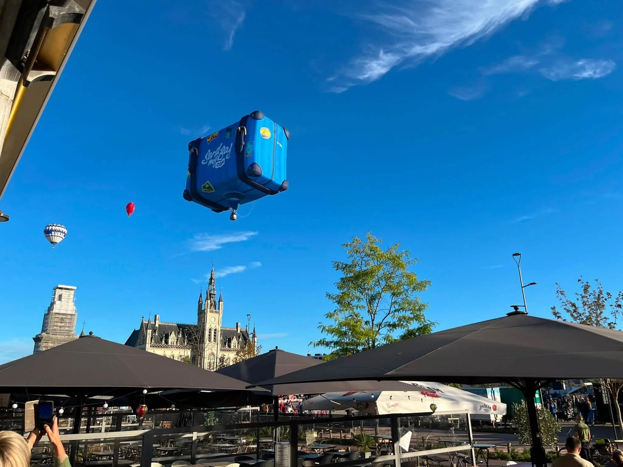 Special shape advertising hot air balloon world tour