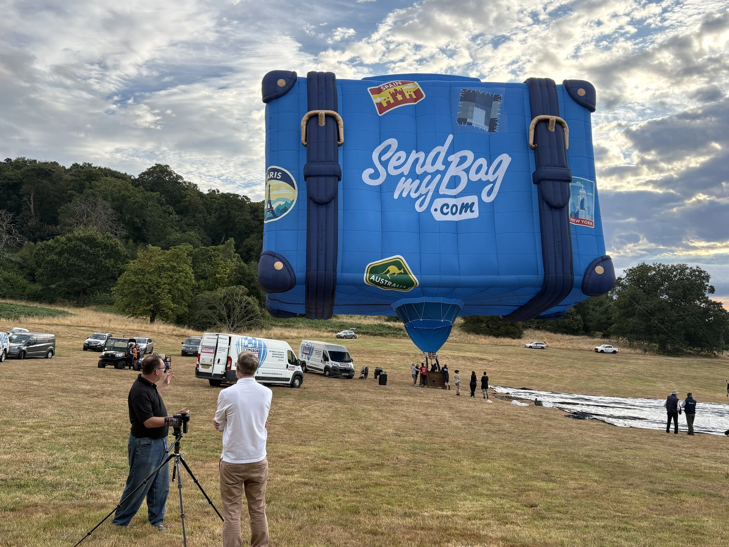 Advertising hot air balloon