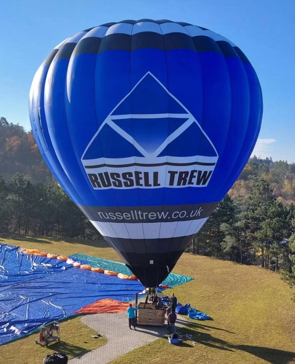 Test Inflation of a Hot air Balloon