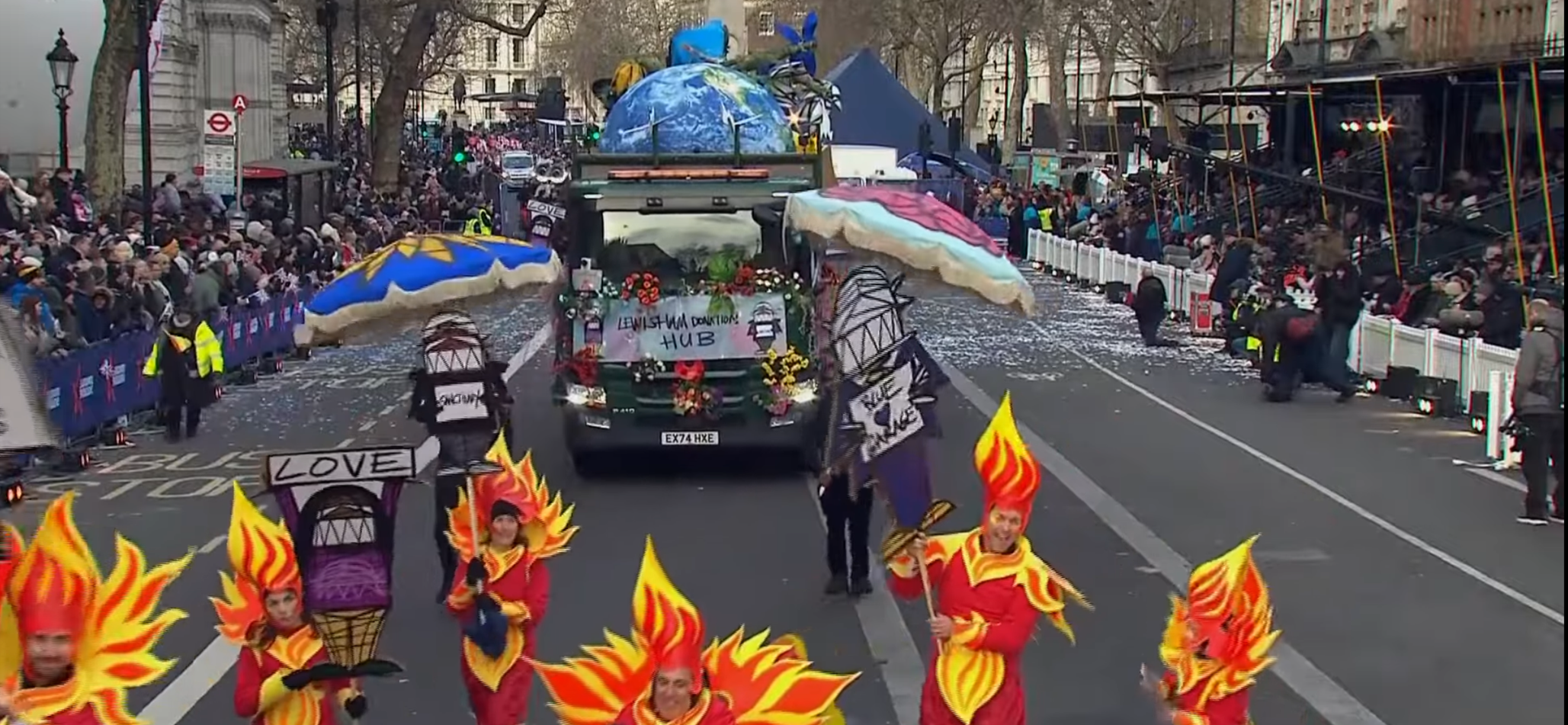 Inflatable Earth for Parade