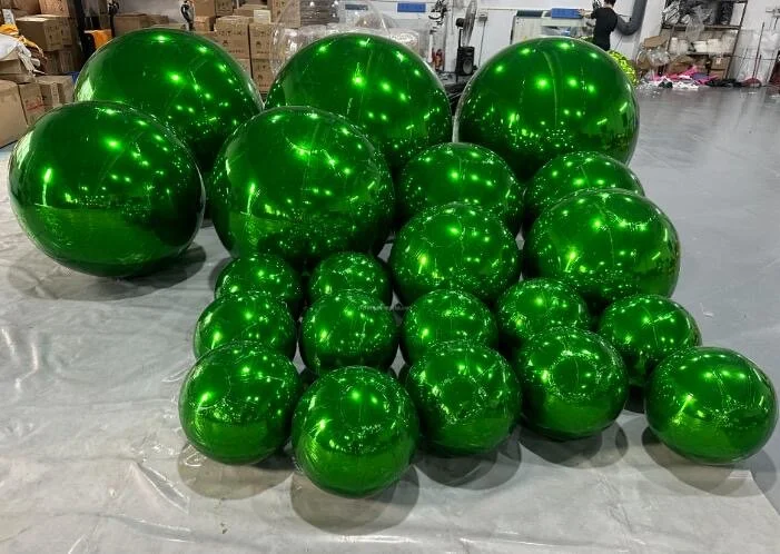 Inflatable Dark Green Mirror Balls