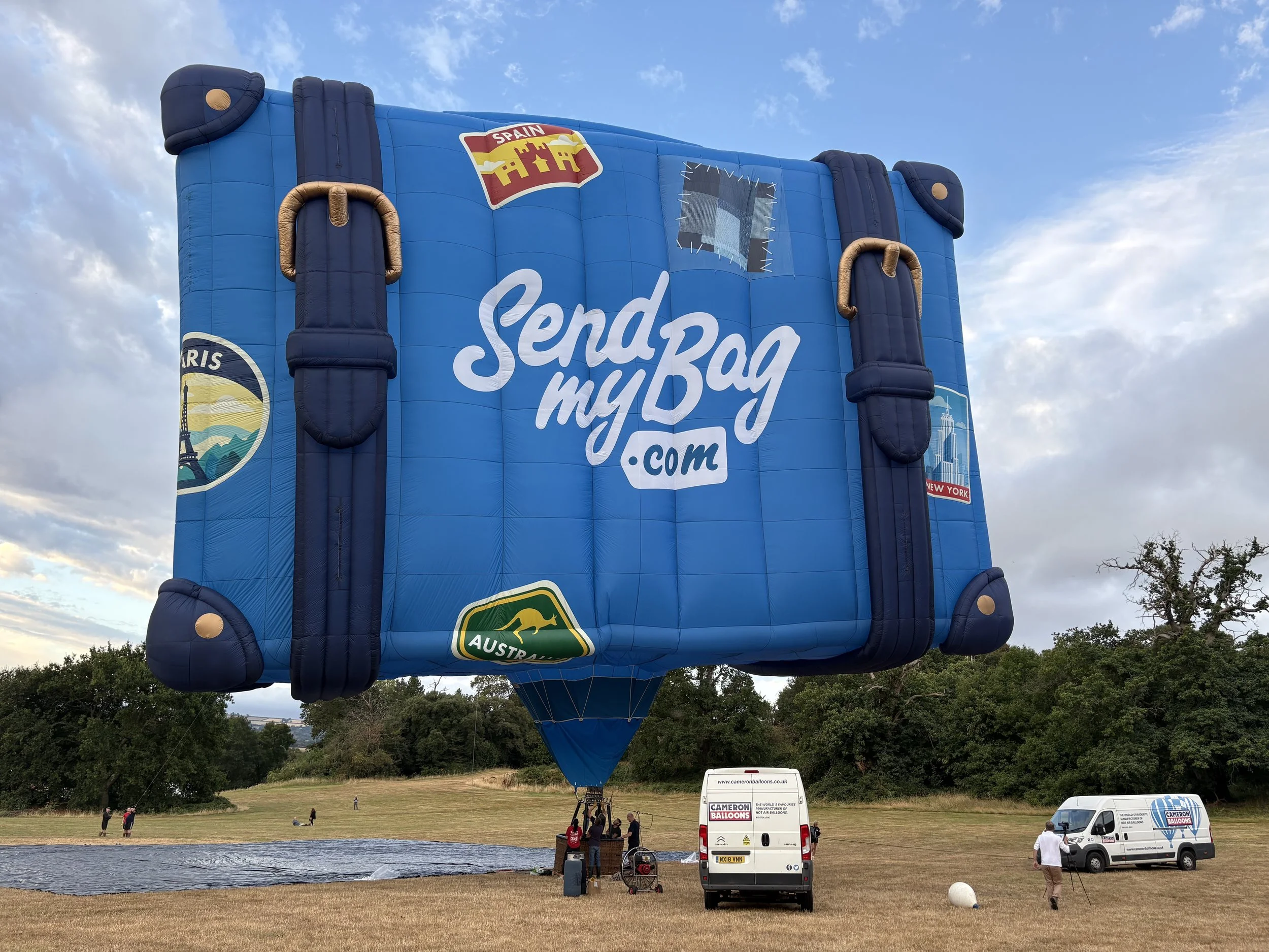 Advertising hot air balloon