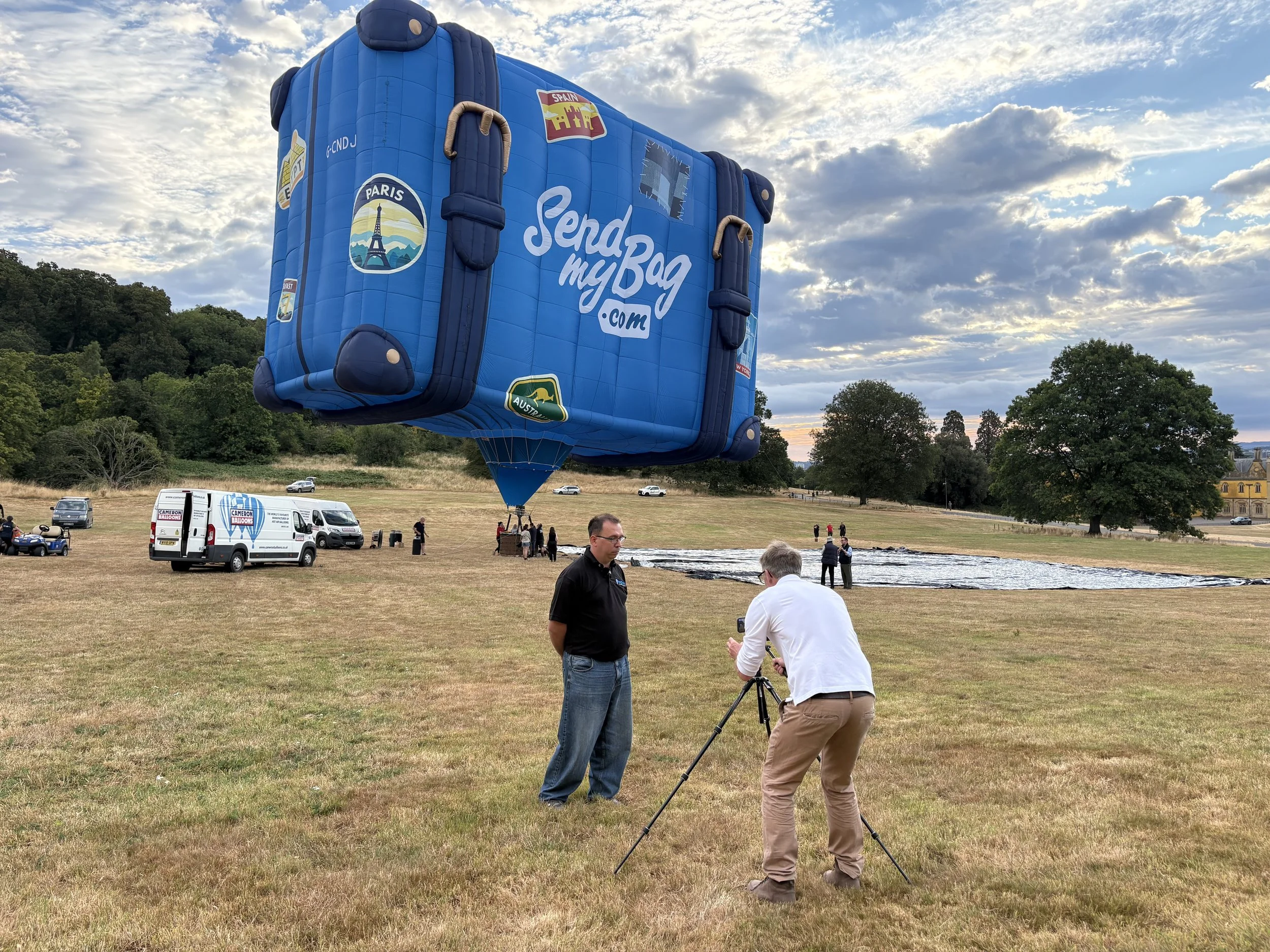 Advertising hot air balloon