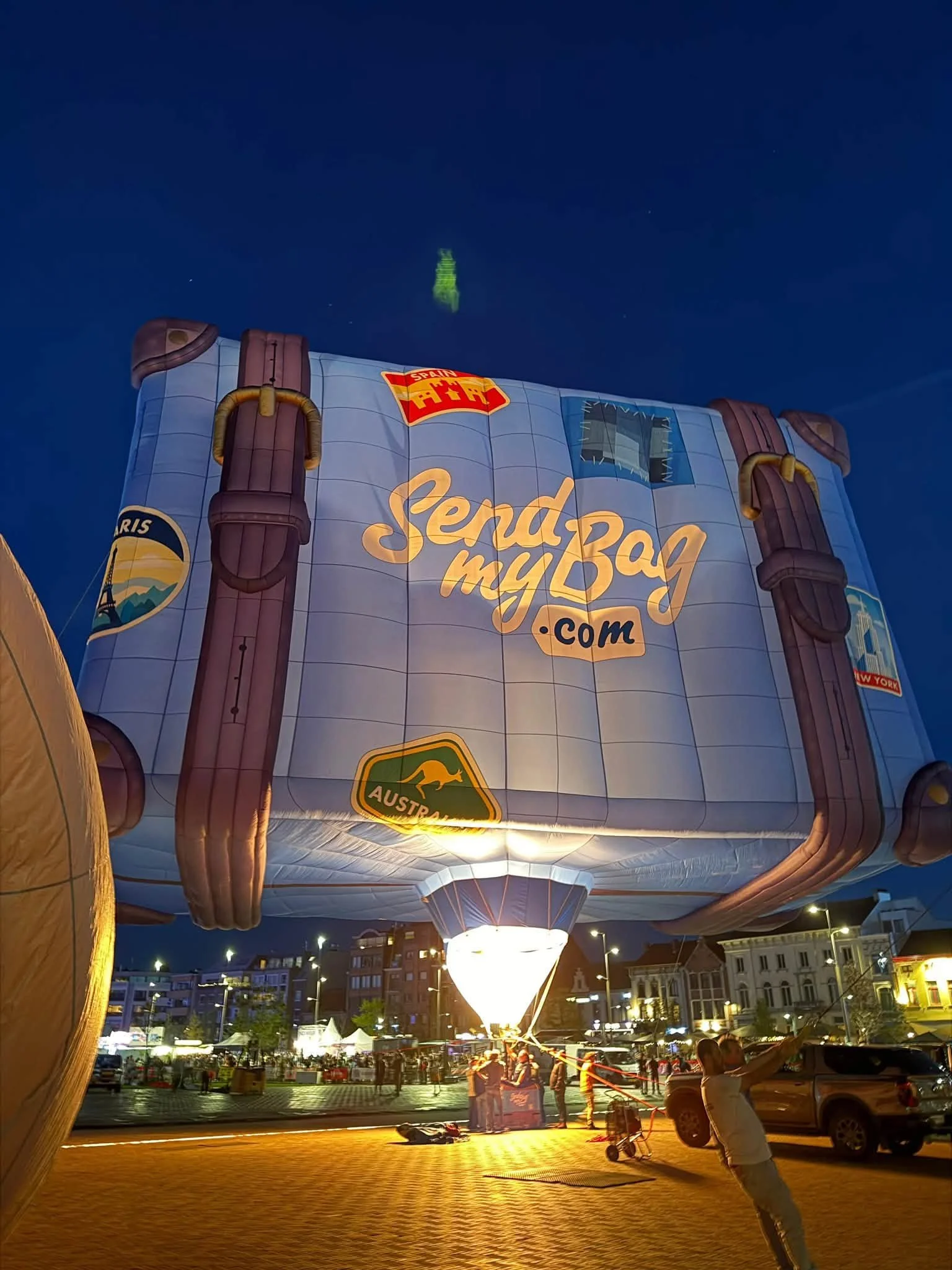 Special shape advertising hot air balloon world tour