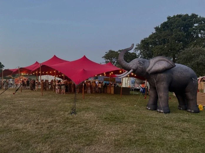 Inflatable elephant at event / party