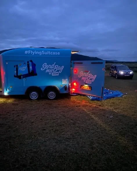 Advertising hot air balloon world tour