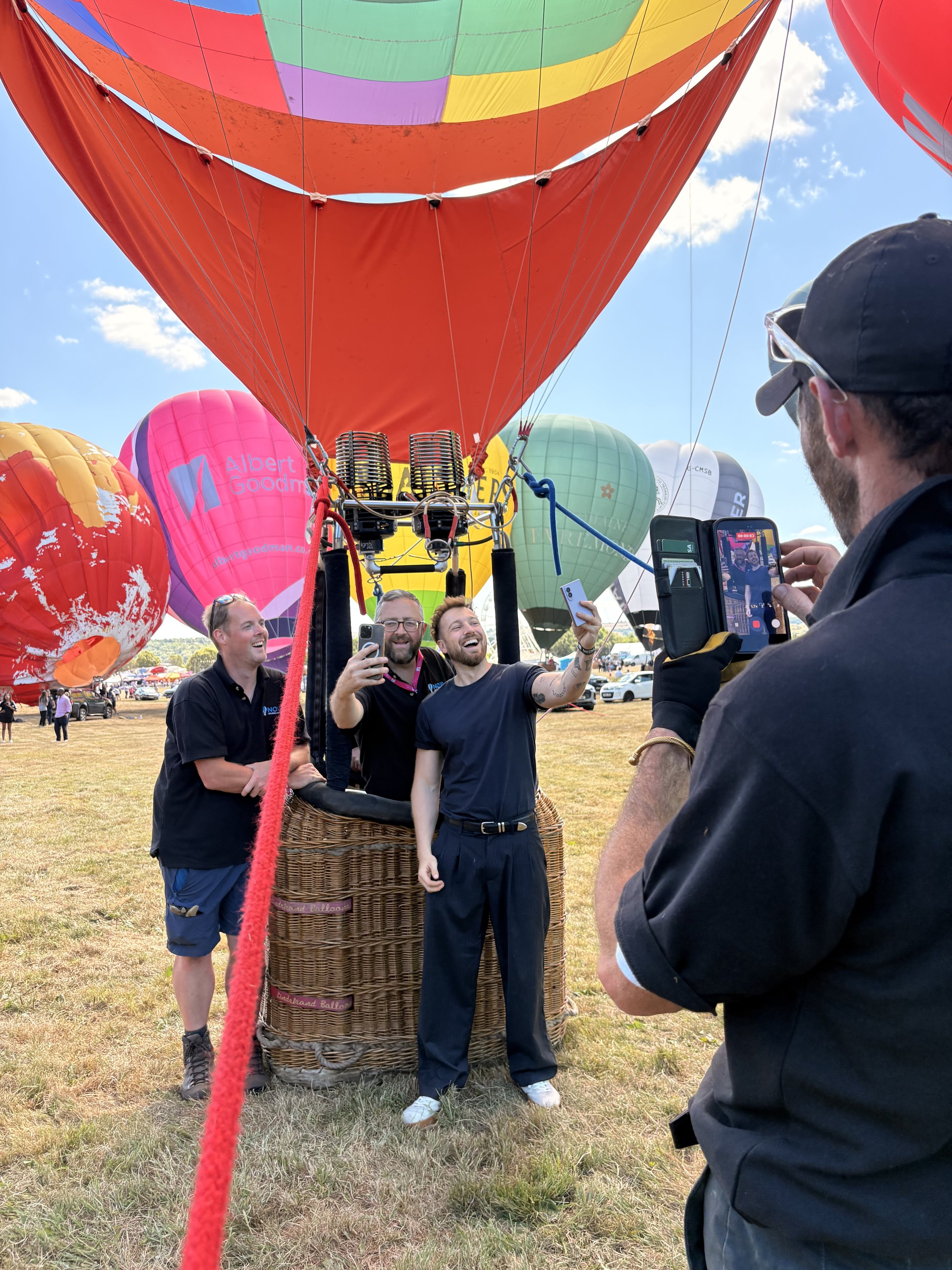 Influencer and advertising hot air balloon