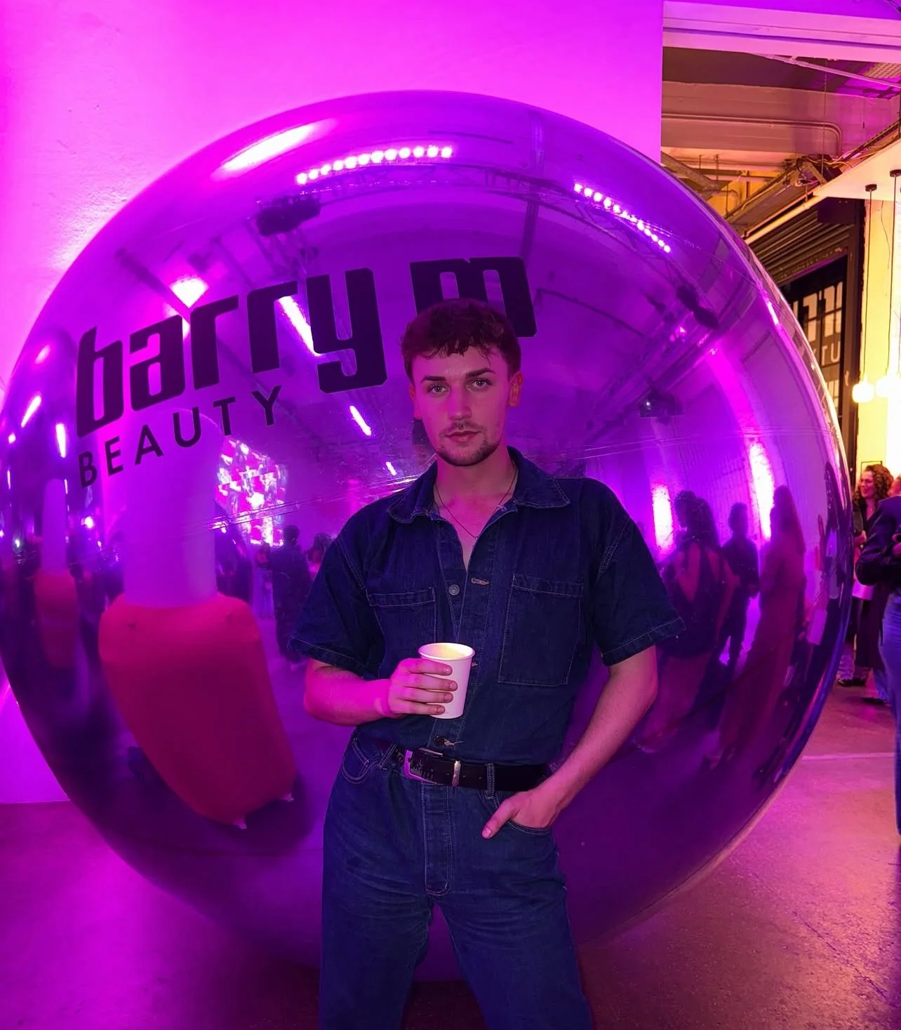 Branded Inflatable Mirror Ball in Chrome