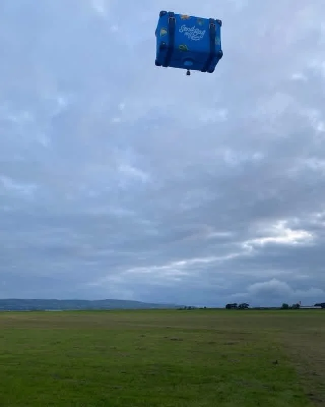 Advertising hot air balloon world tour