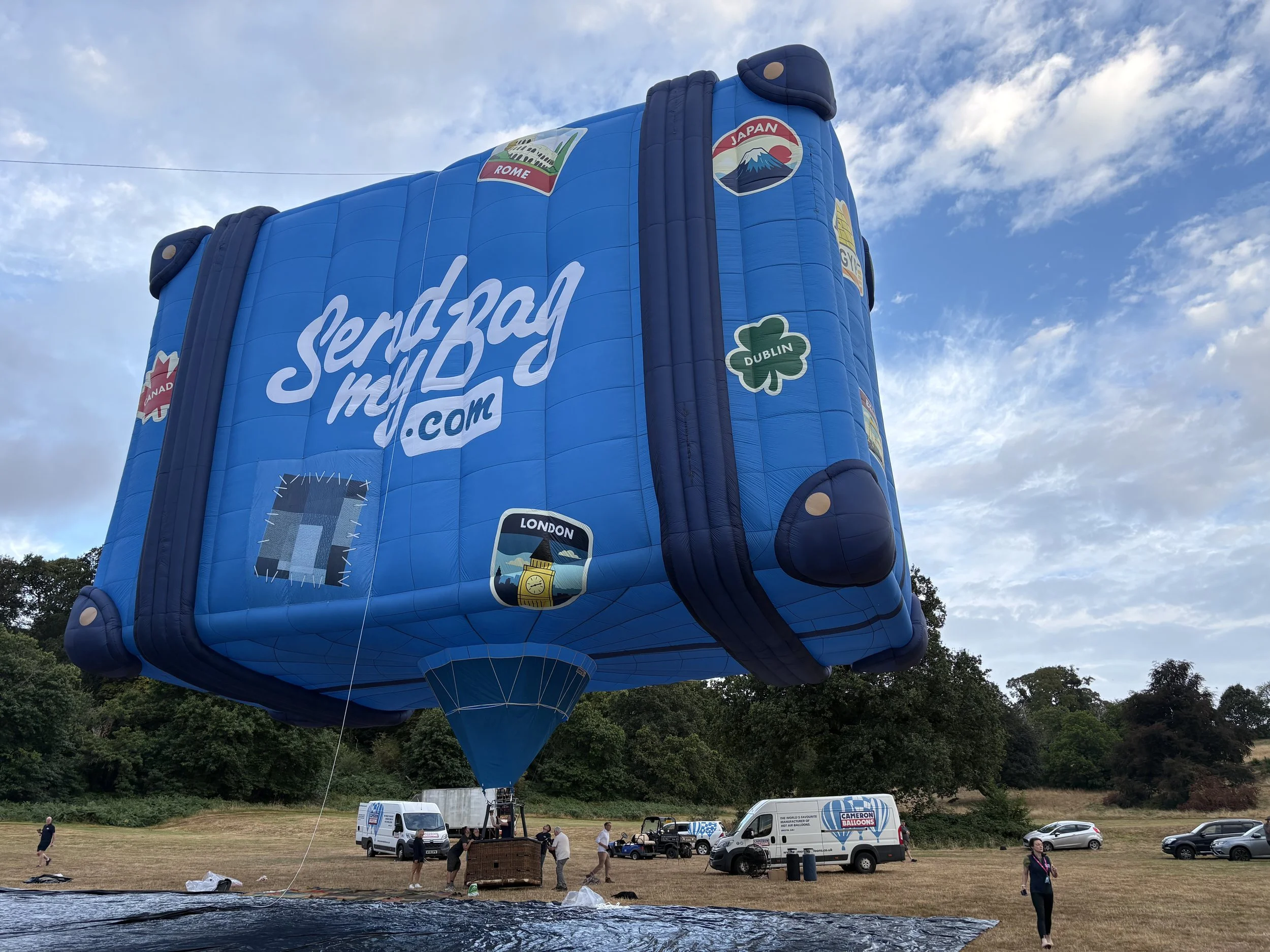 Advertising hot air balloon