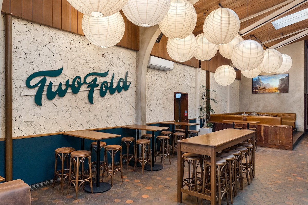 Large group function in the bar area of Twofold