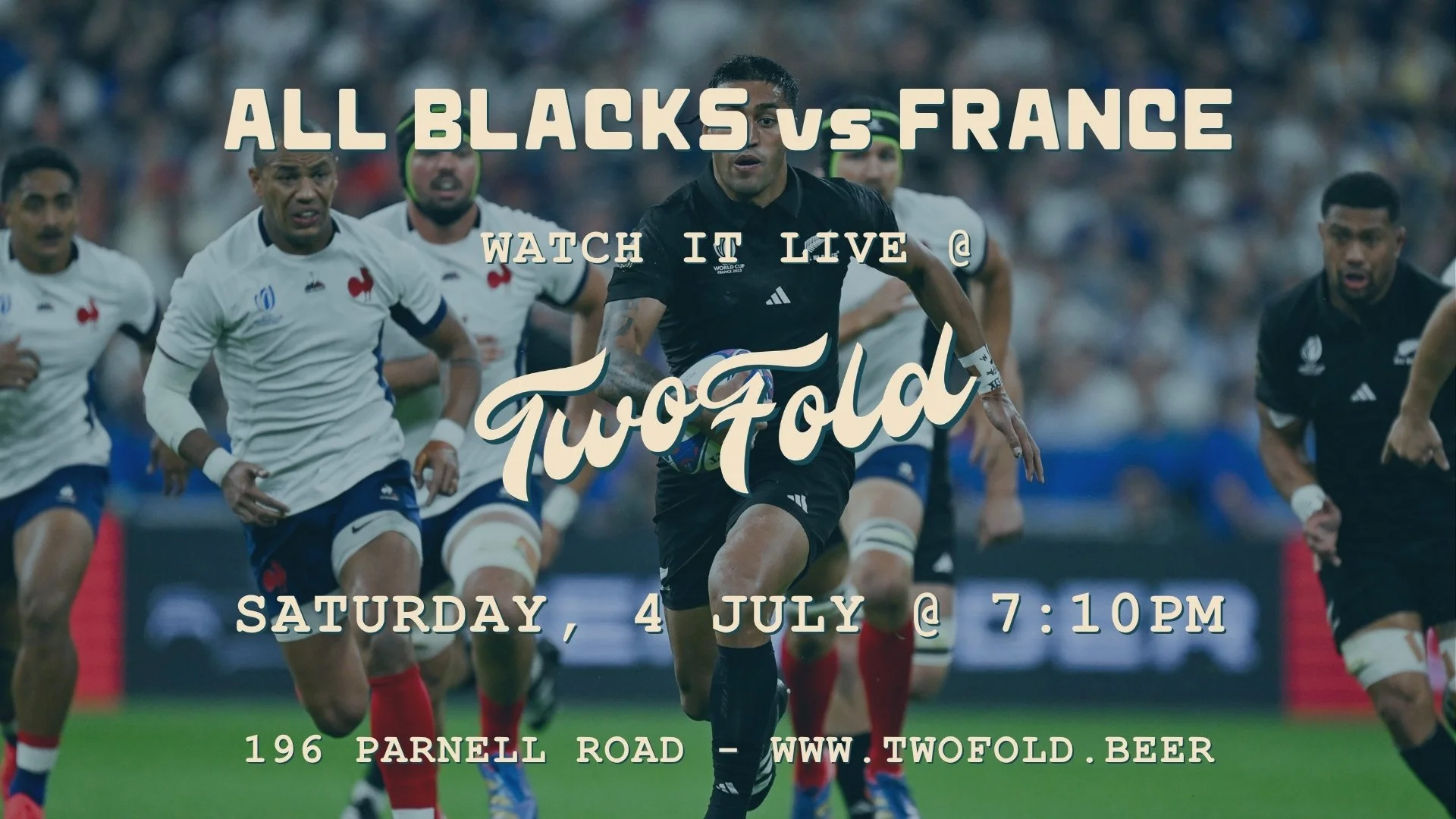 All Blacks scoring a try against France