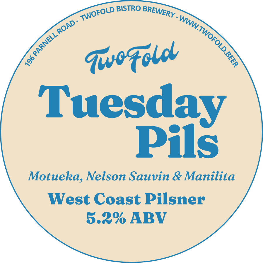 Style: West Coast Pilsner
ABV: 5.2%
Notes: Clean, Crisp and utterly indulgent, this West Coast style Pilsner is hopped with Motueka, Nelson Sauvin and a new trial hop called Manilita from Freestyle Farms. Gummy bears, grapefruit, strawberries & Cream