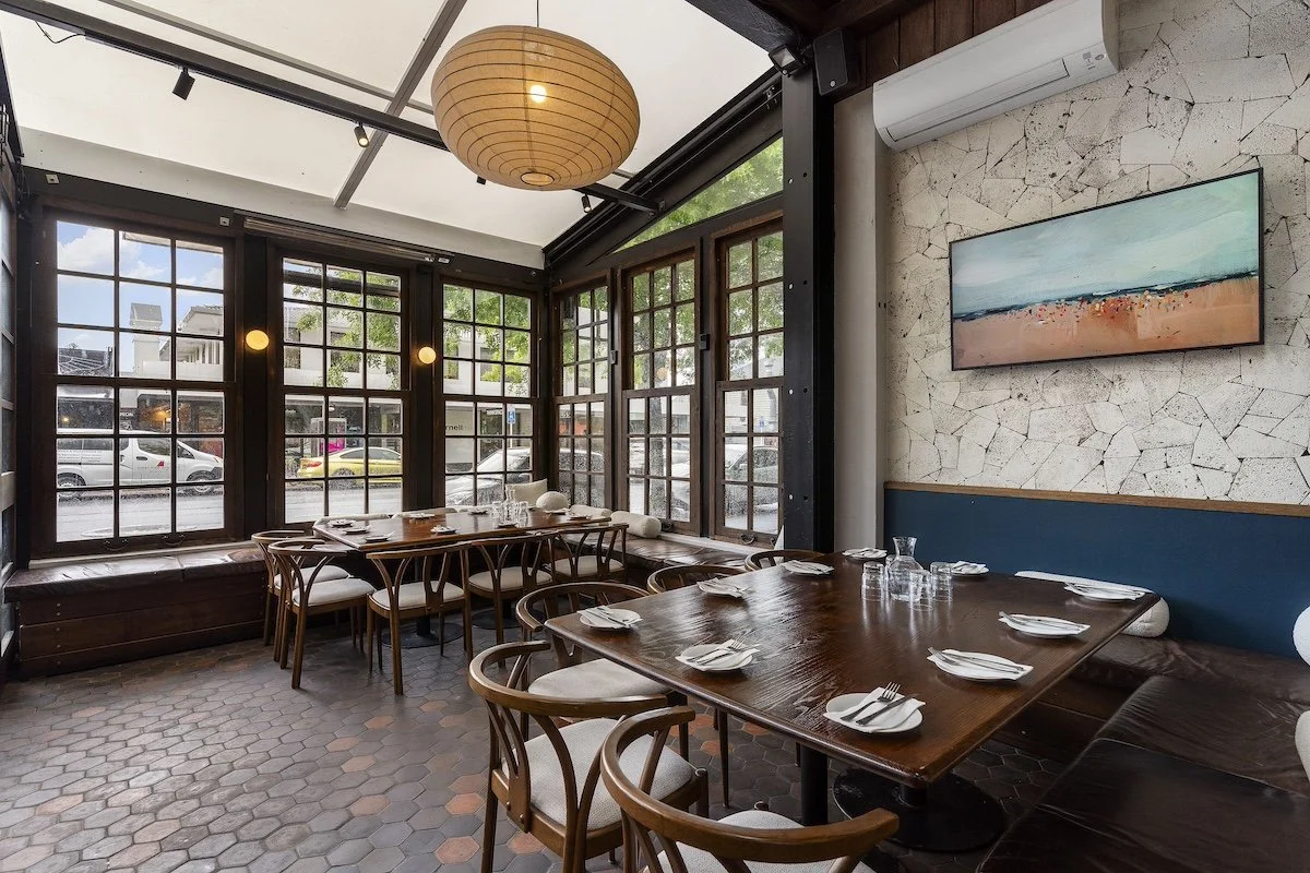 Semi Private dining room at the front of Twofold