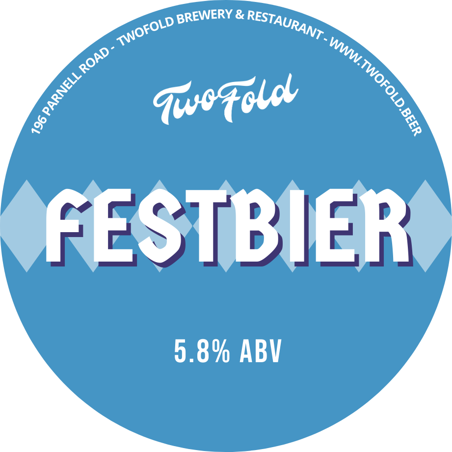 Style: Festbier ABV: 5.8% Notes: Brewed with a thoughtful mix of German Pilsner and Munich malts and tenderly hopped with Tettnang and Hallertau Mittelfrüh, our inaugural Festbier will give you the power to win any stein holding competition and will