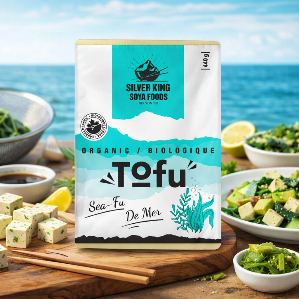 A unique tofu infused with sea vegetables for a fresh ocean flavour.
Wonderful in salads, sushi-style dishes, or light sautés.