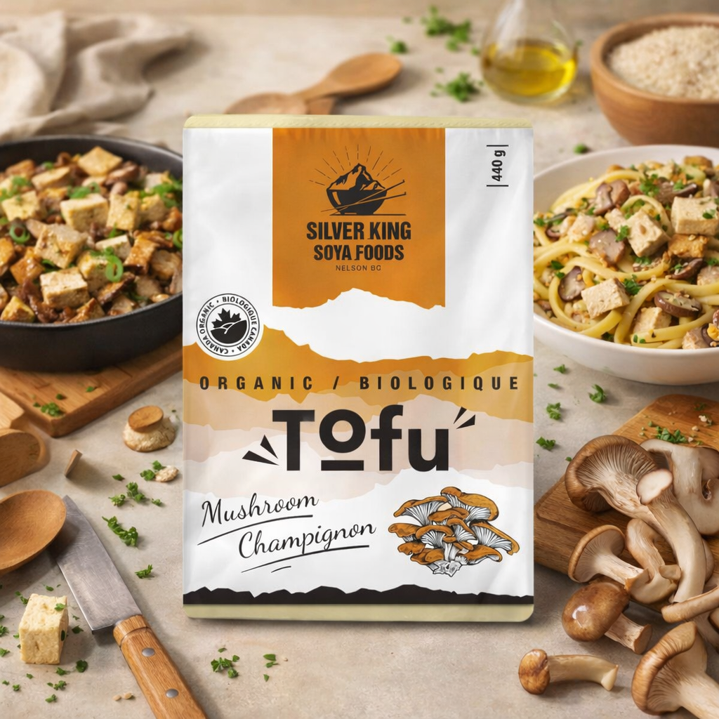 Savory mushroom flavour combined with firm tofu for a rich umami taste.
Excellent in pasta dishes, rice bowls, or grilled.