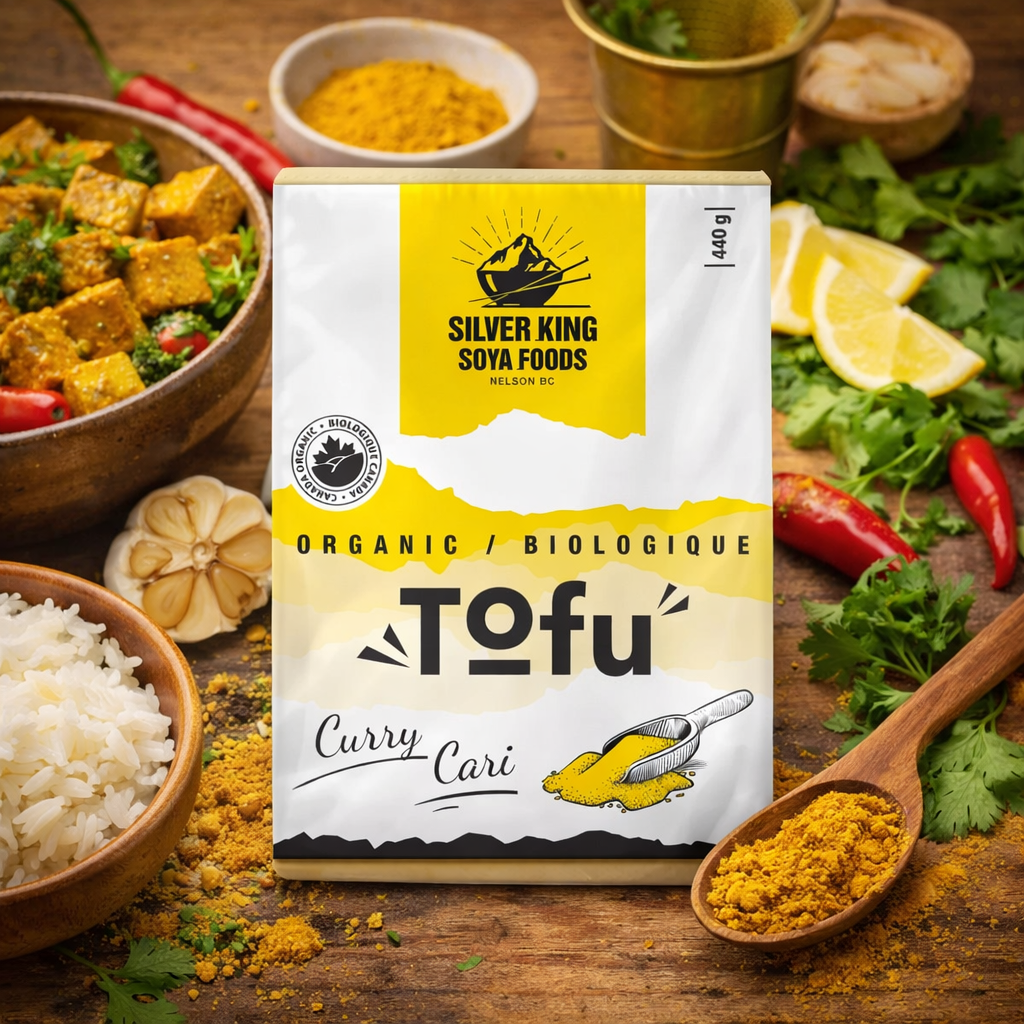 A warm blend of curry spices infused into firm tofu.
Great in wraps, salads, or sautéed with vegetables.