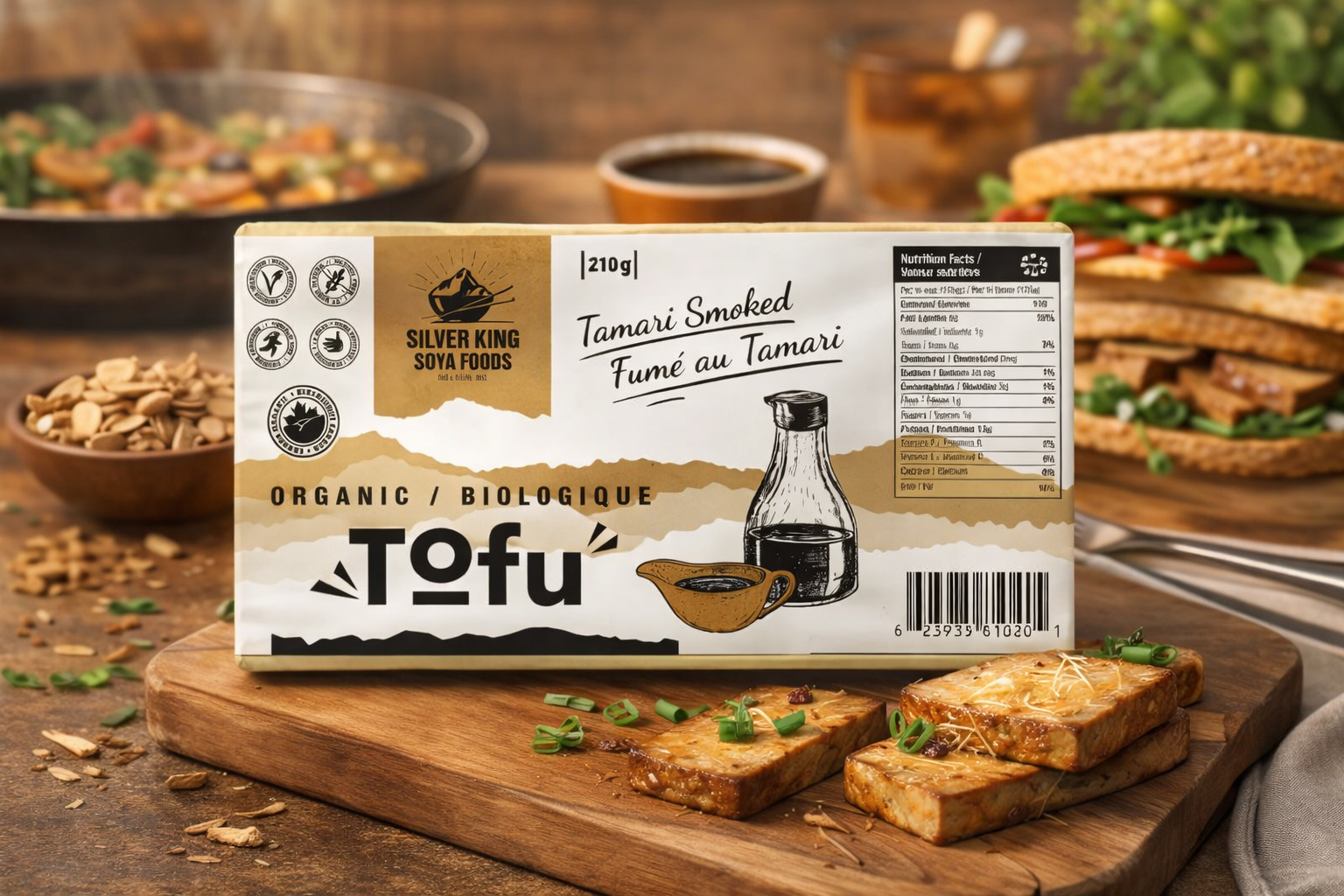 Naturally smoked with applewood and seasoned with tamari for a rich, savoury flavour.
Delicious in sandwiches, charcuterie boards, or stir-fries.