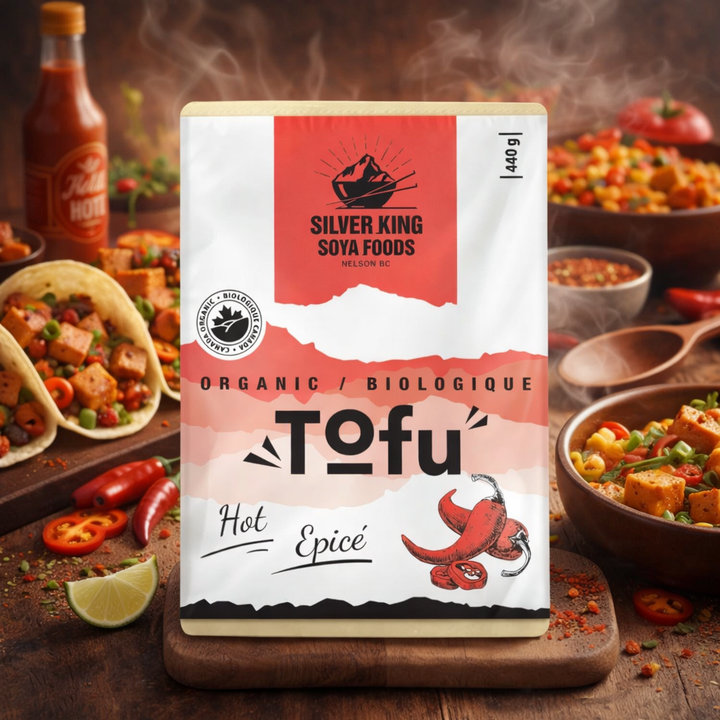 Our tofu infused with a spicy kick.
Perfect for tacos, rice bowls, or adding heat to stir-fries.