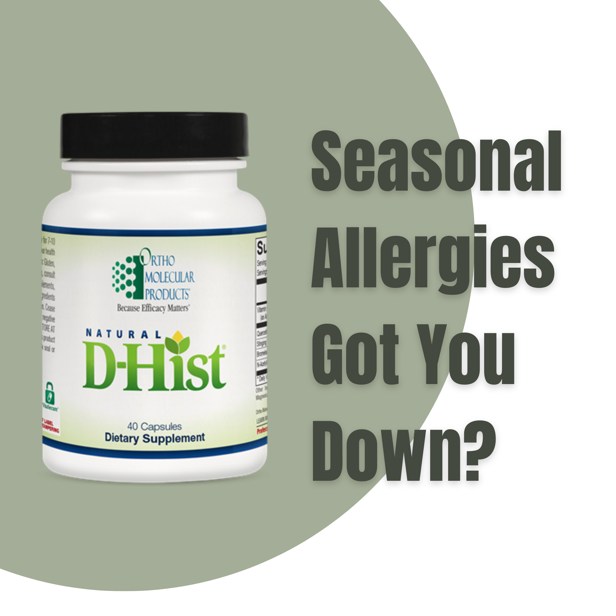 Natural Ways to Manage Seasonal Allergies: How Chiropractic Care and Natural D-Hist® Can Help