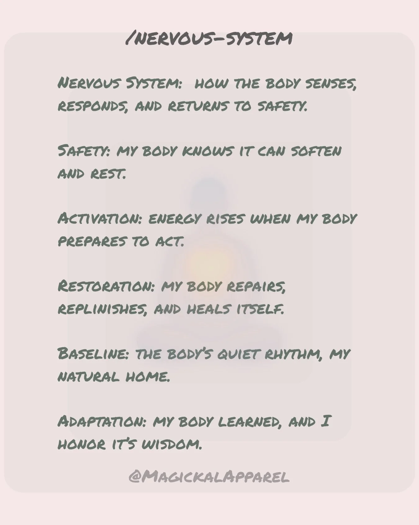 Nervous System: 101 🤍 
Pass it on.