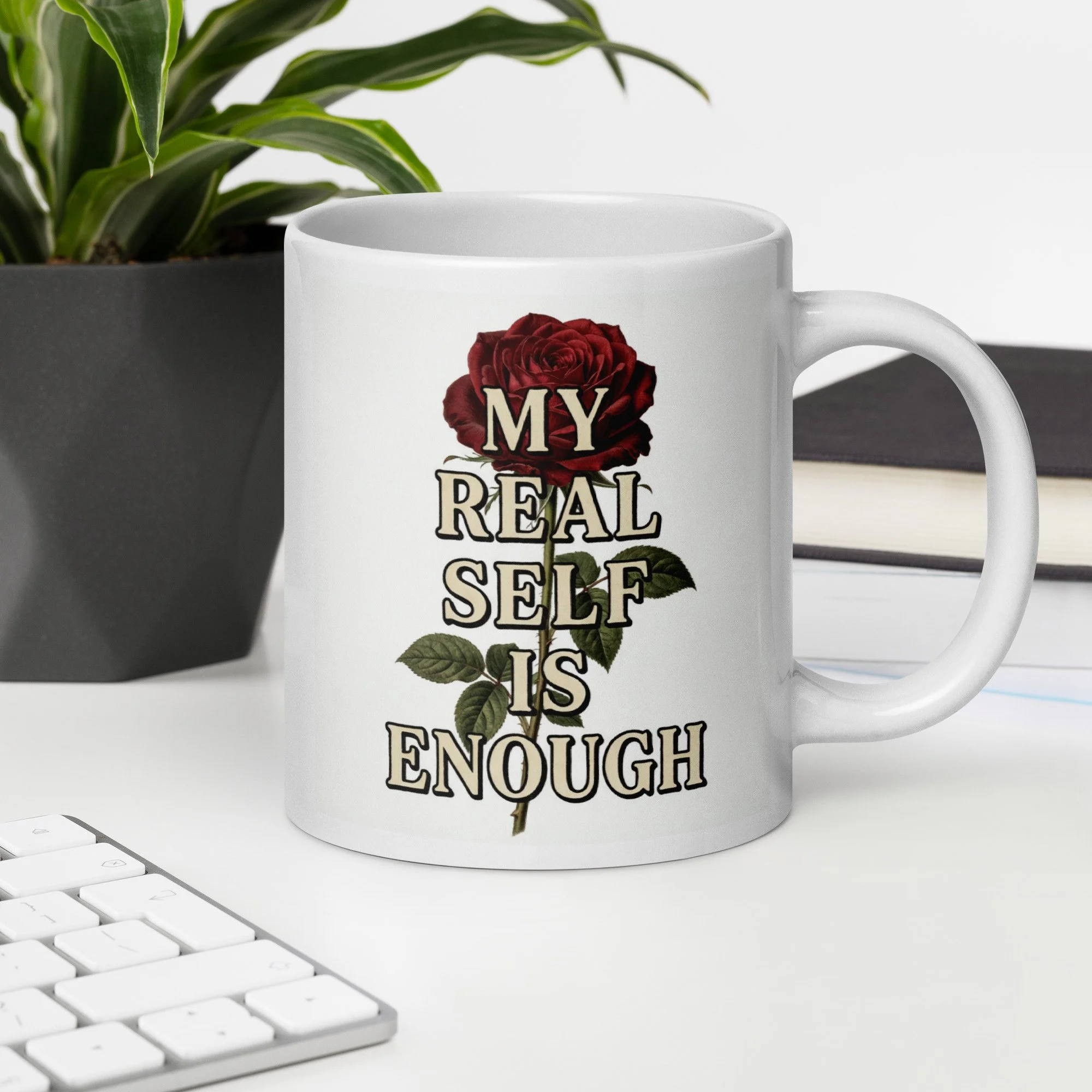 My Real Self Is Enough Affirmation Mug