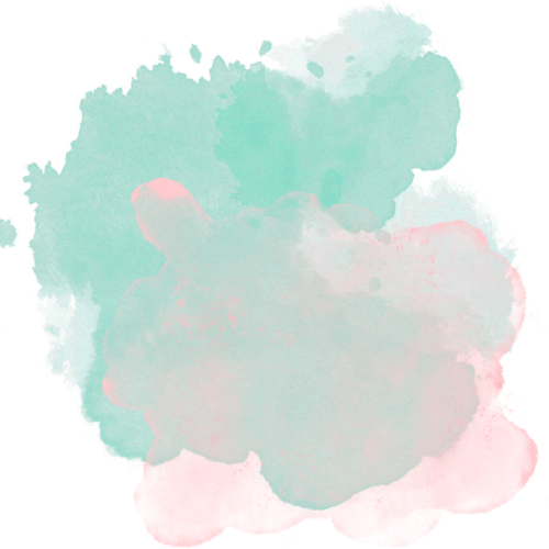 Abstract watercolor background with soft pastel blue, green, and pink hues.