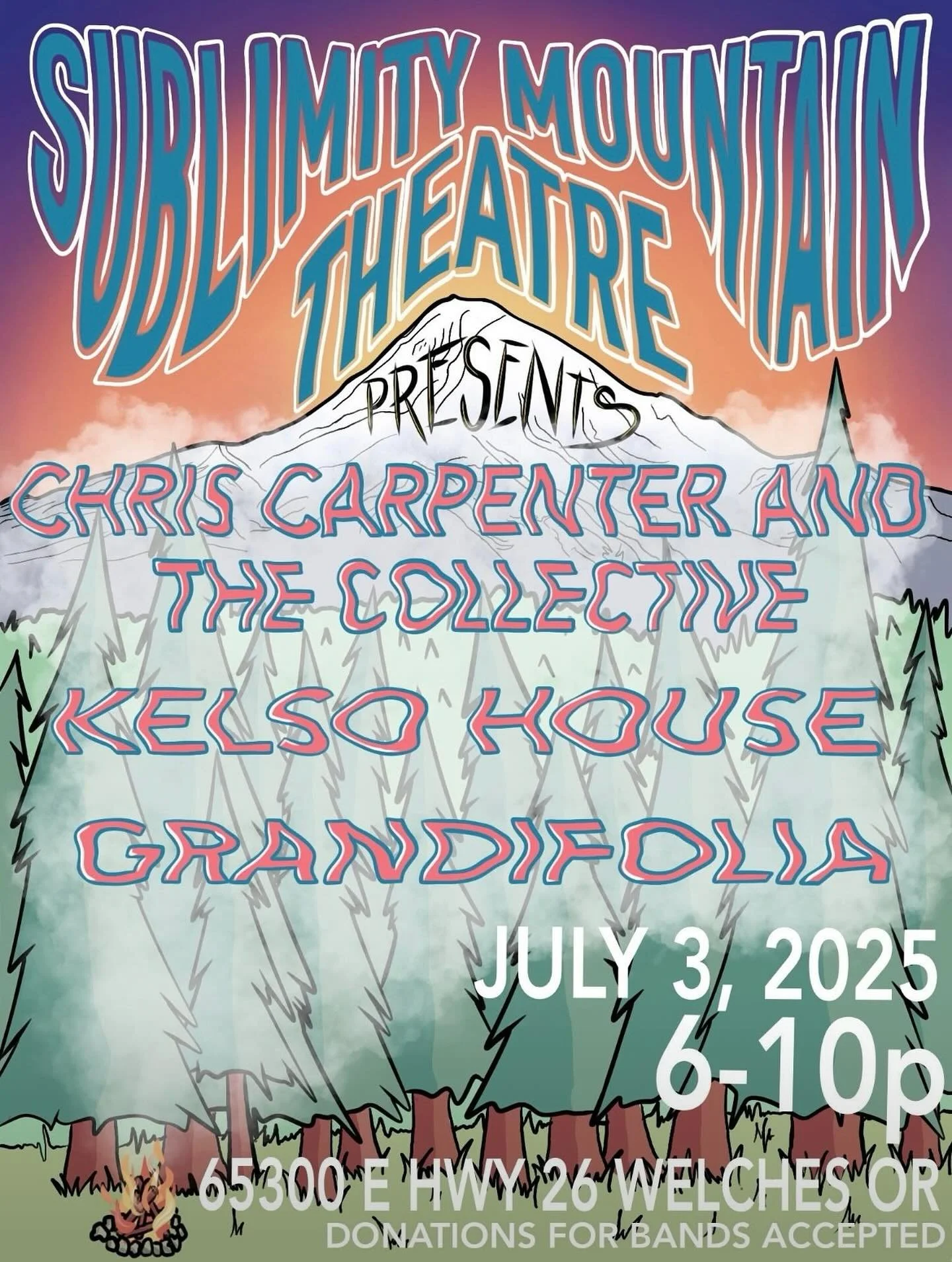 Come rock with us and help us celebrate Christopher Siverly&rsquo;s birthday tomorrow up in the trees! Gonna be a great day with friends and music! We open and hit the stage at 6pm!