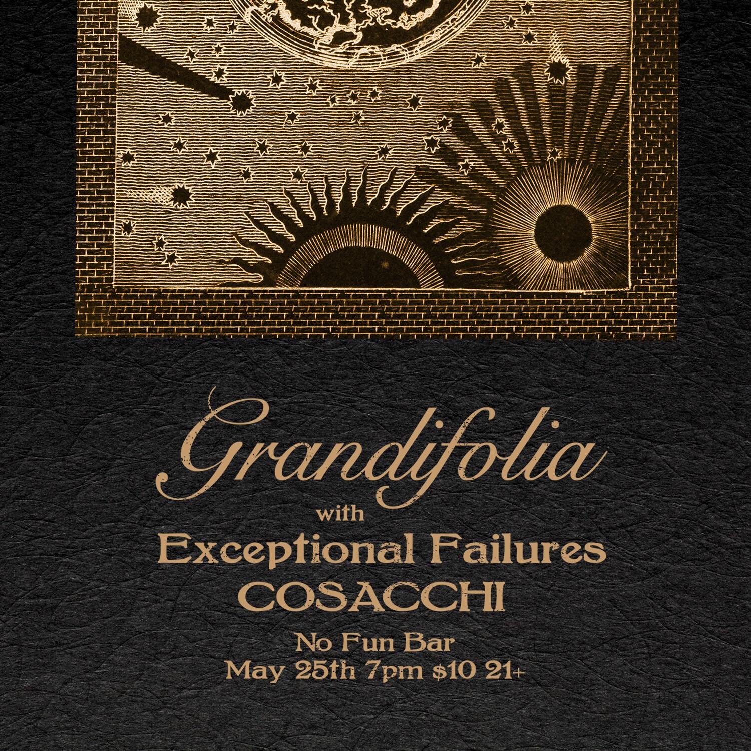Tomorrow night y&rsquo;all! 

Come check us out at No Fun with Exceptional Failures and COSACCHI. 

 $10 at the door!  Festivities start around 7pm  #PortlandMusic #LocalMusic #IndieRock #NewMusic #PortlandBands #PDXMusic #AlbumRelease #MusicStreamin