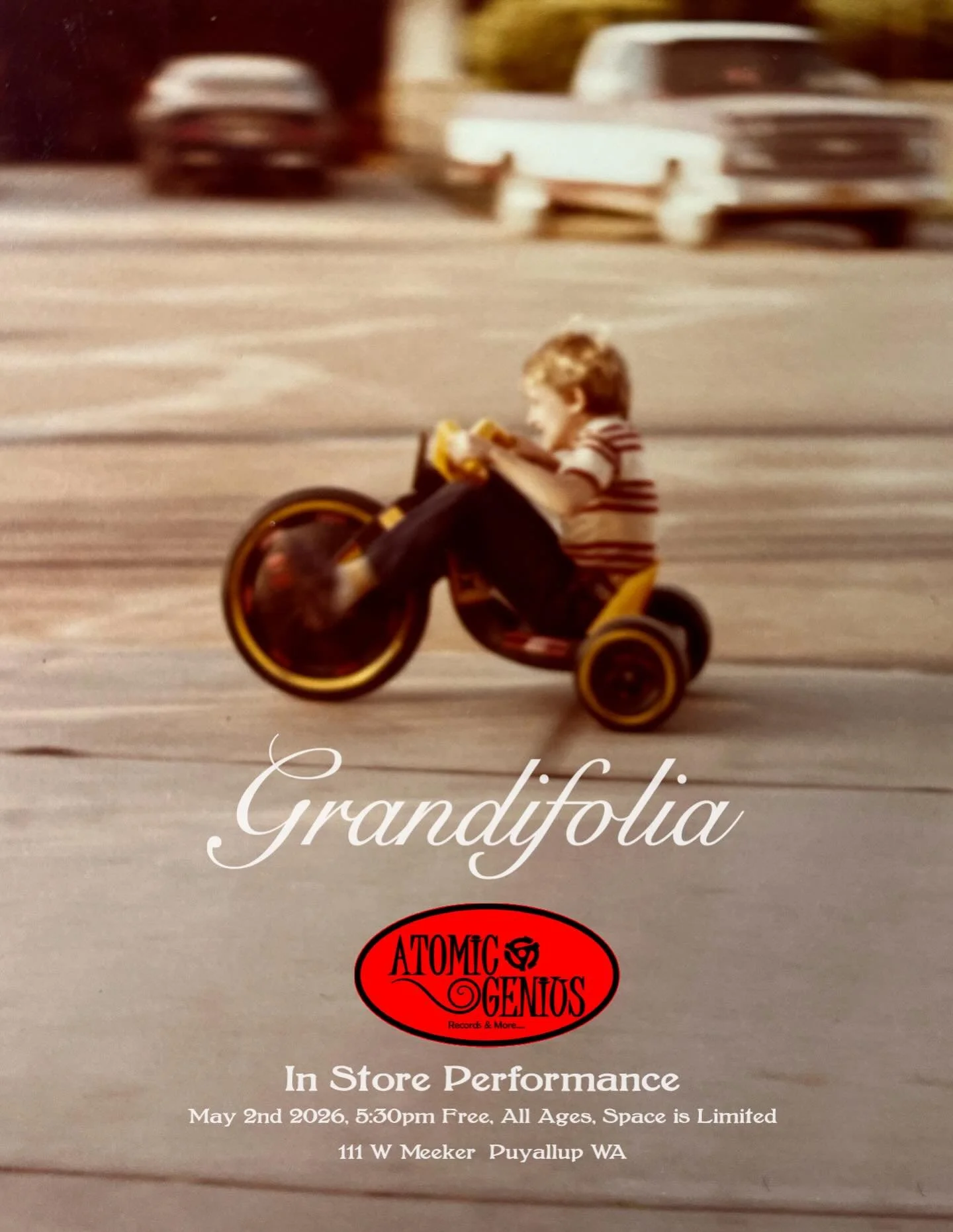 We are spreading our wings and playing our first two shows of the year up North!

May 1st - Blue Moon Tavern, Seattle WA, 7pm

May 2nd - Atomic Genius Records, Puyallup, WA
This will be an in-store performance promoting our record. 5:30pm

If you fin