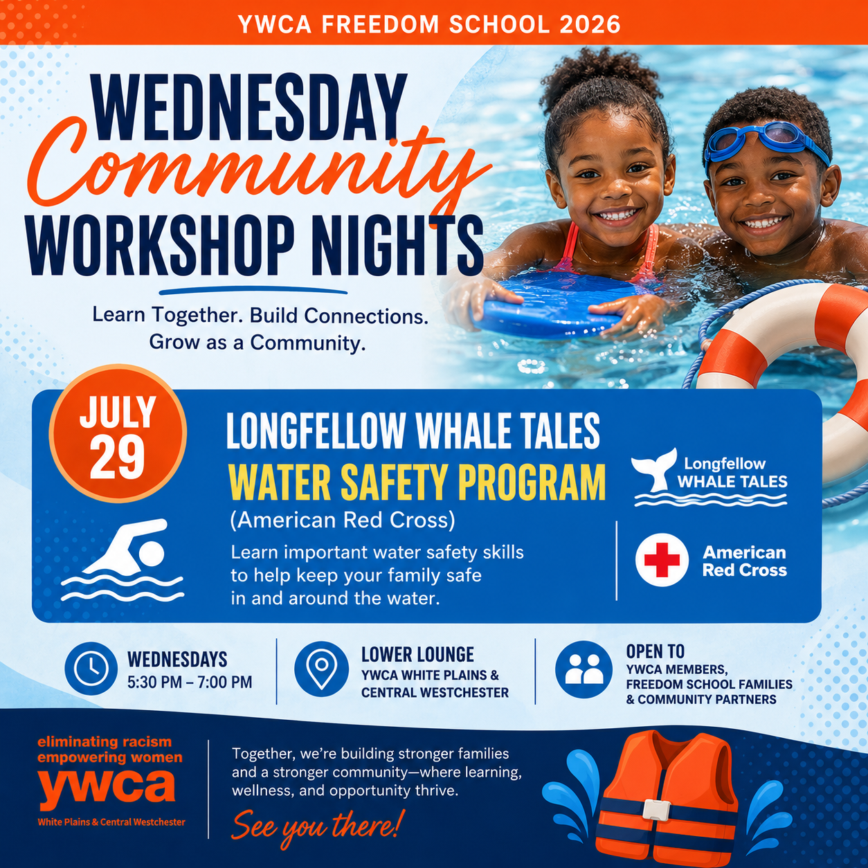 Longfellow WHALE Tales "Water Safety Program" (American Red Cross)