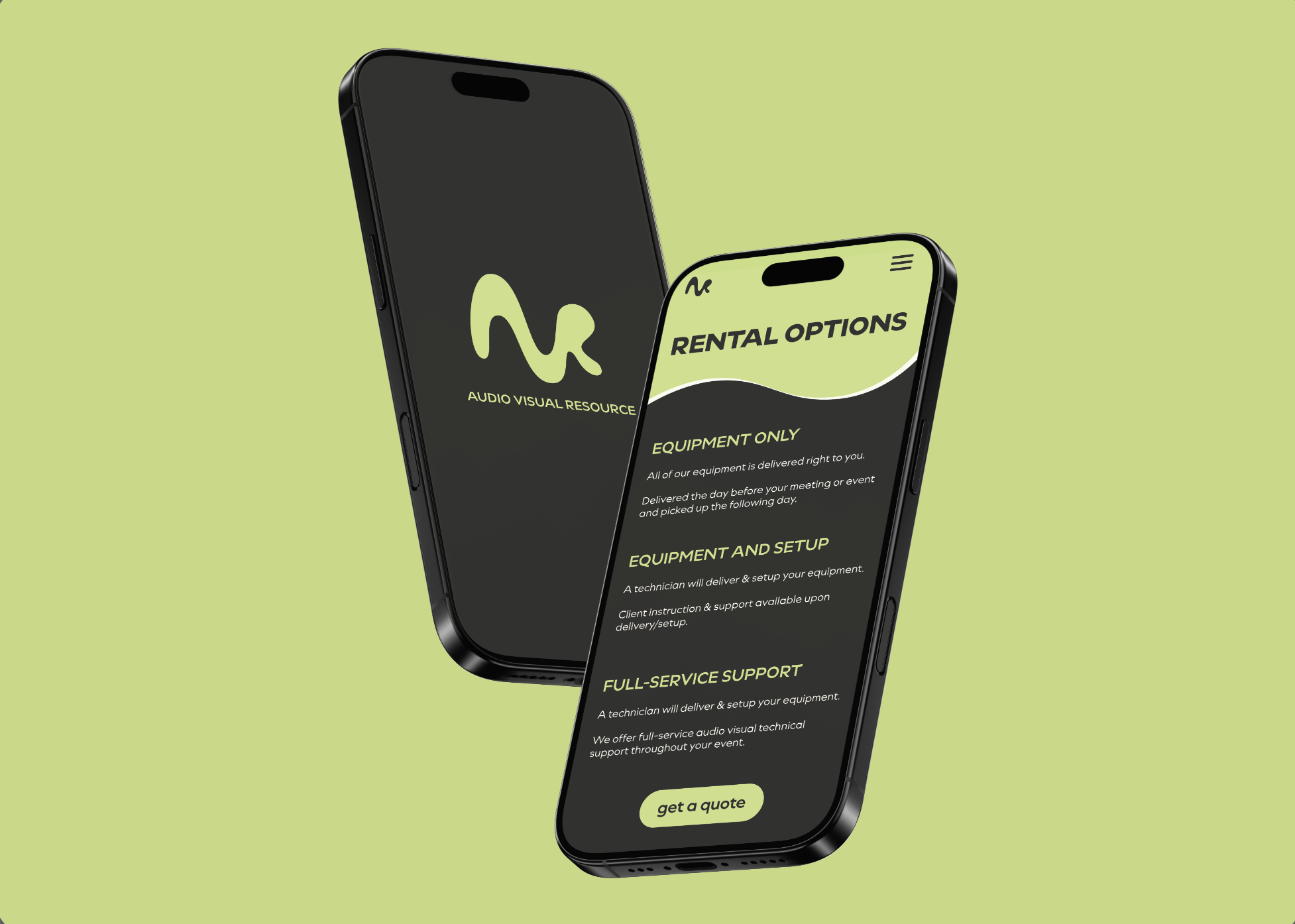 Audio Visual Resource Branding