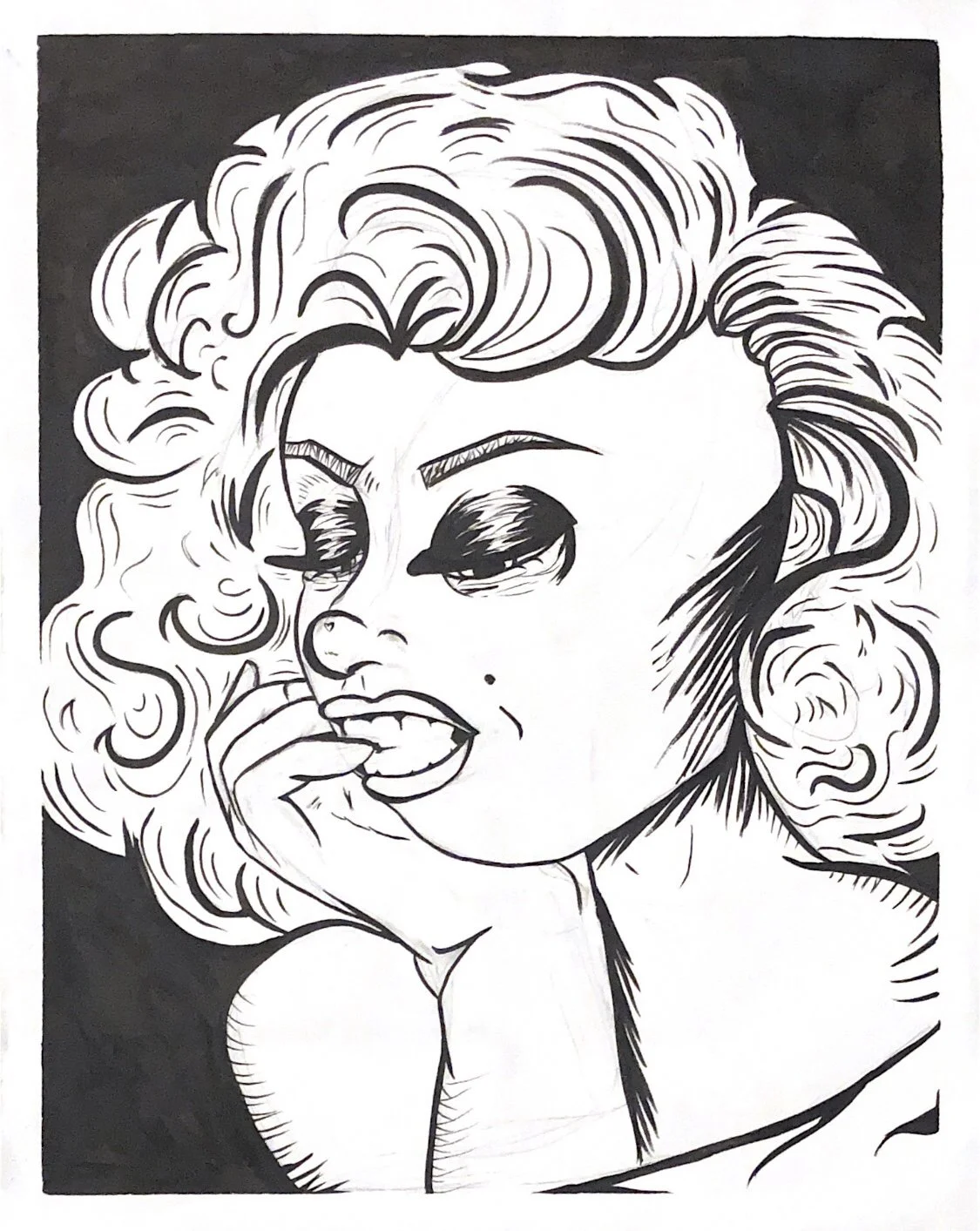 Marilyn Monroe Ink Studies