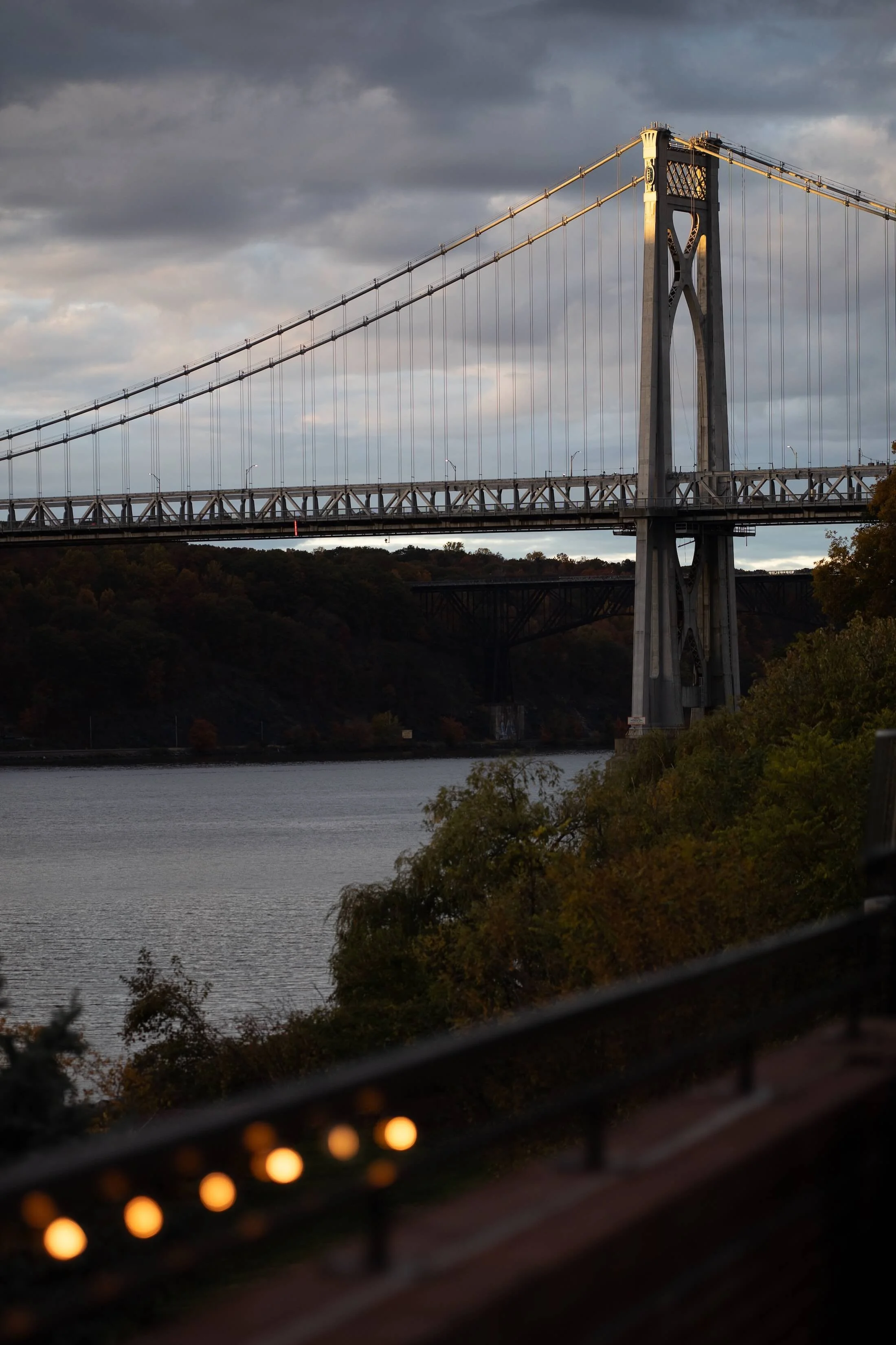 view of bridge from a New York destination wedding