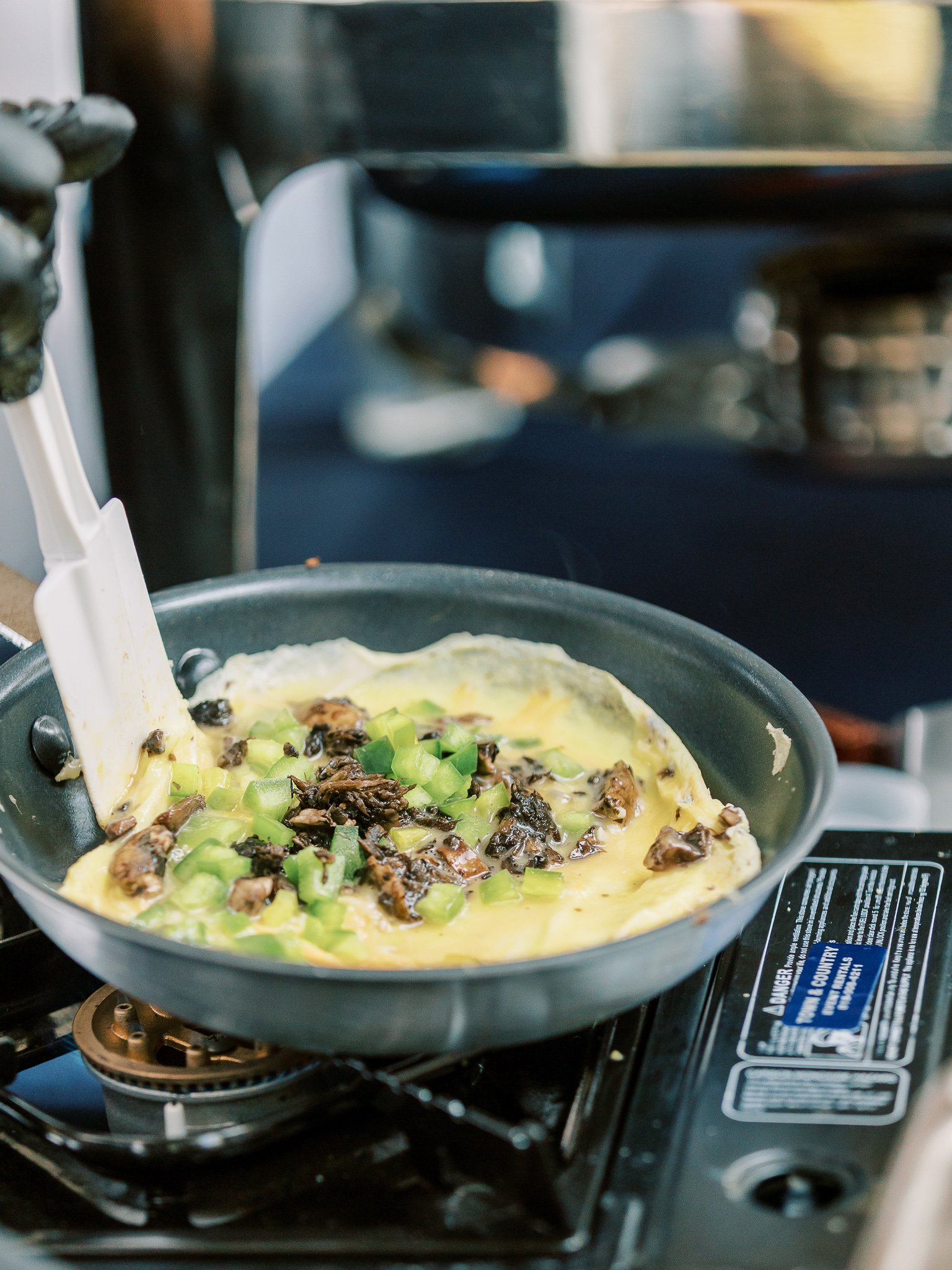 Made to order omelettes at Brunch for the Station