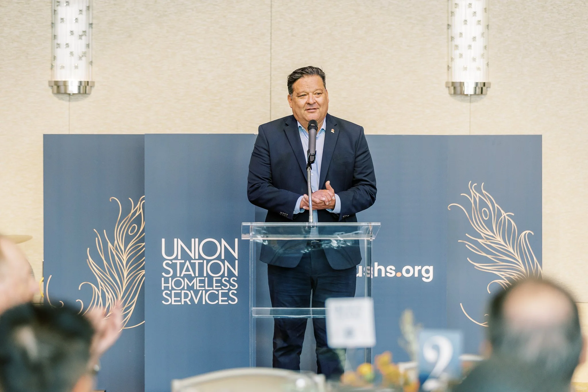 Mayor Gordo Speaks at USHS Brunch for the Station