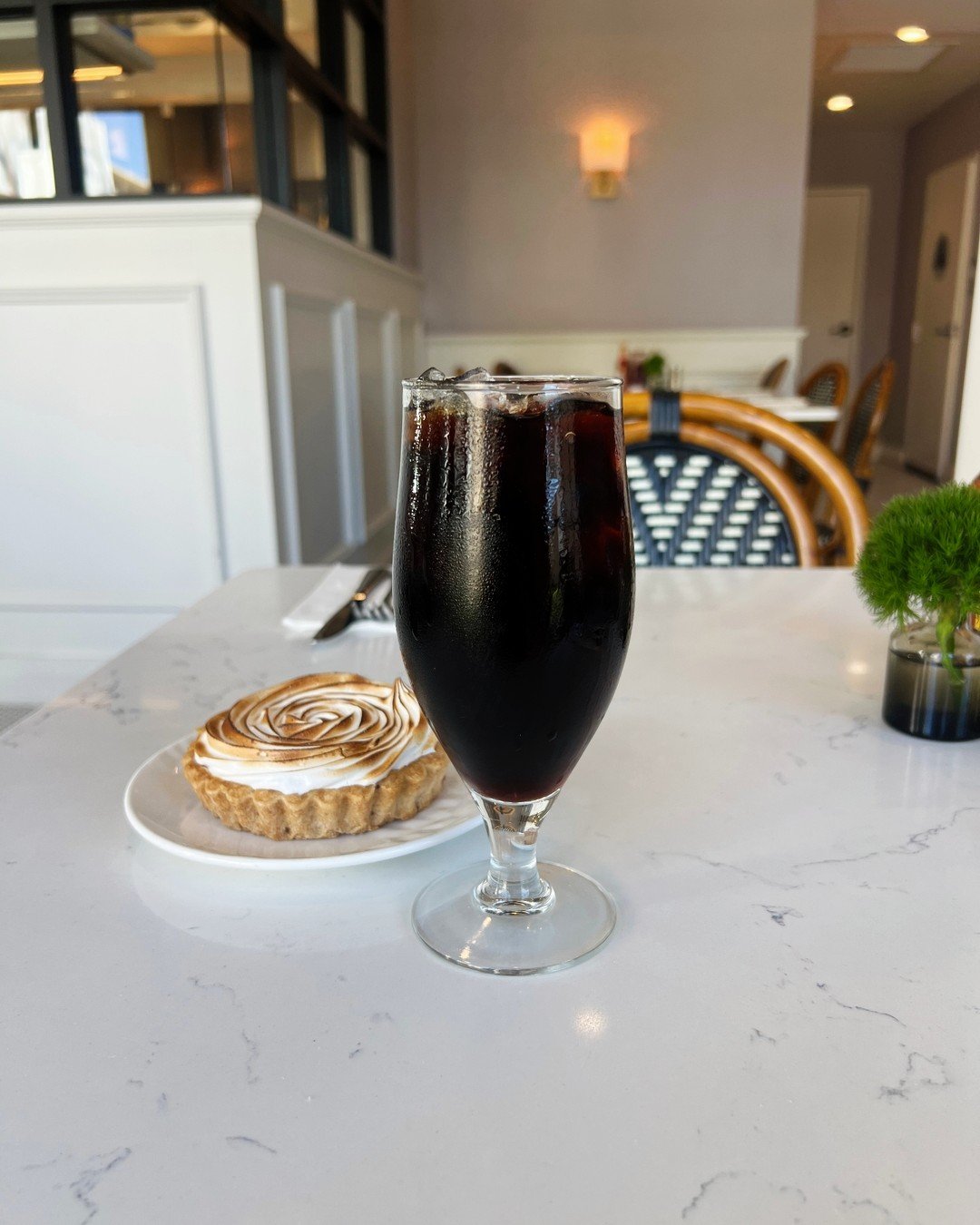 Cold brew and a cold treat.