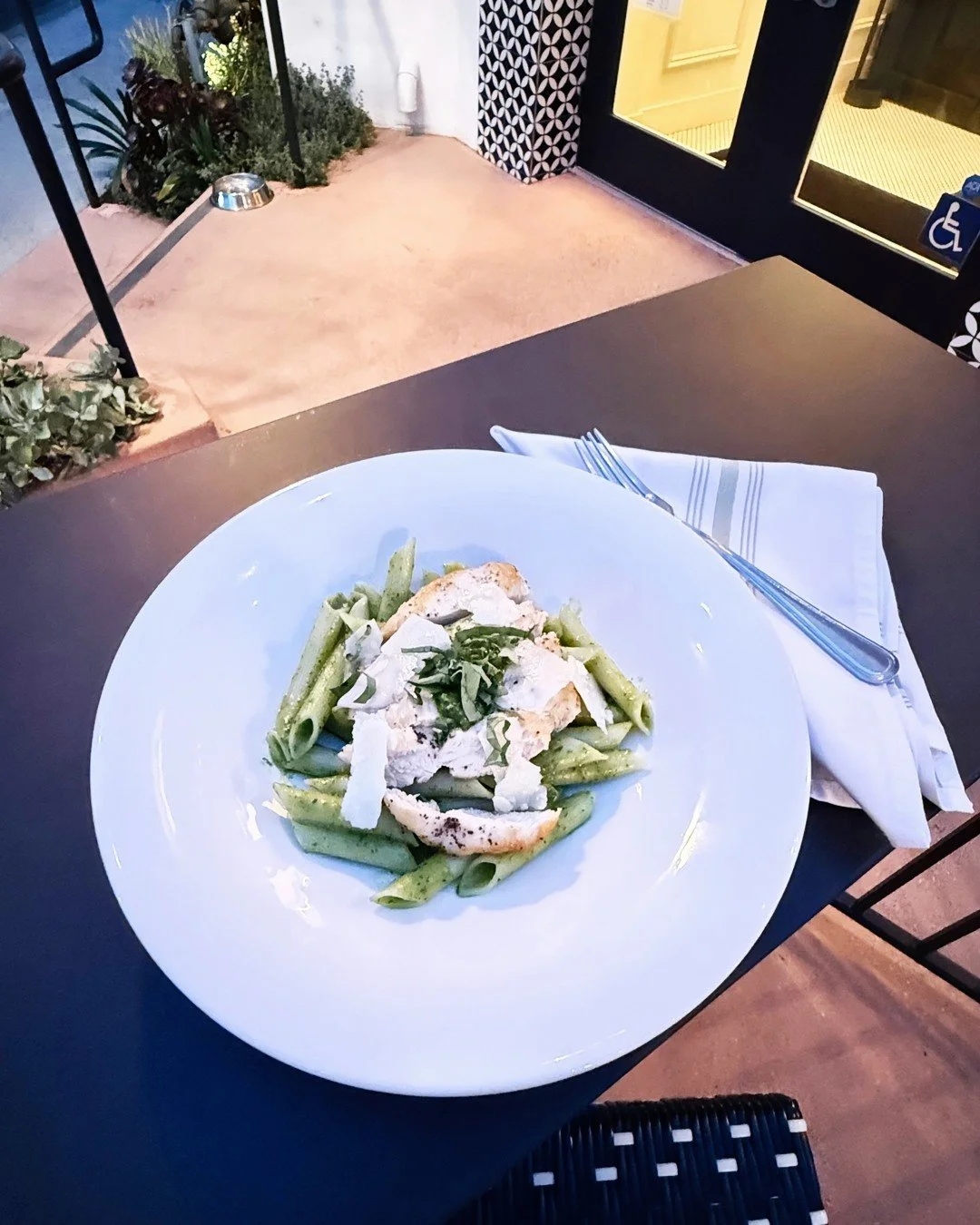 Chicken pesto penne!