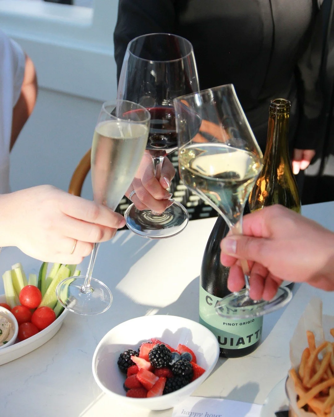 It may be May Gray - but we're all in on happy hour!