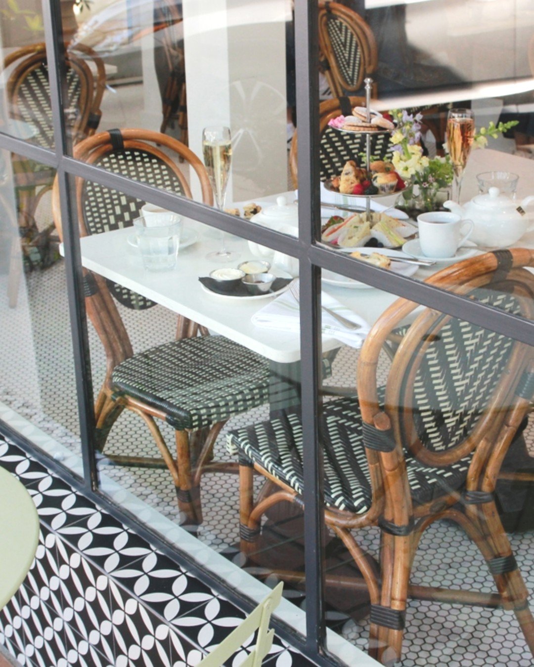 High tea, seen through our favorite window.