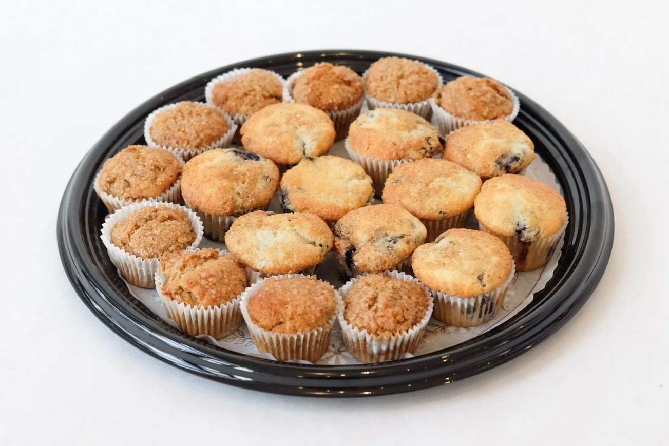 Mini muffin catering platter