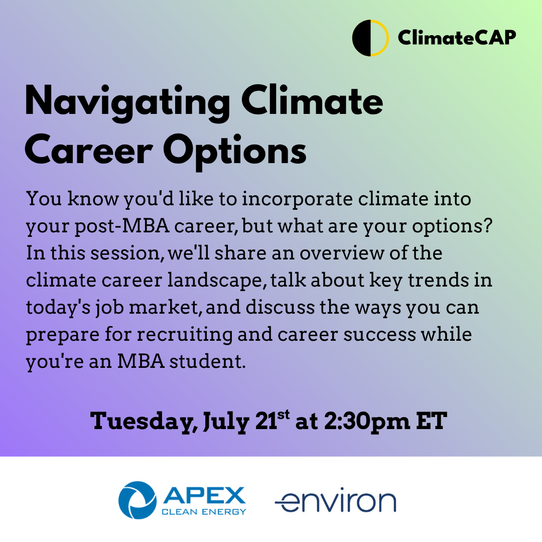 ClimateCATALYST: Navigating Climate Career Options