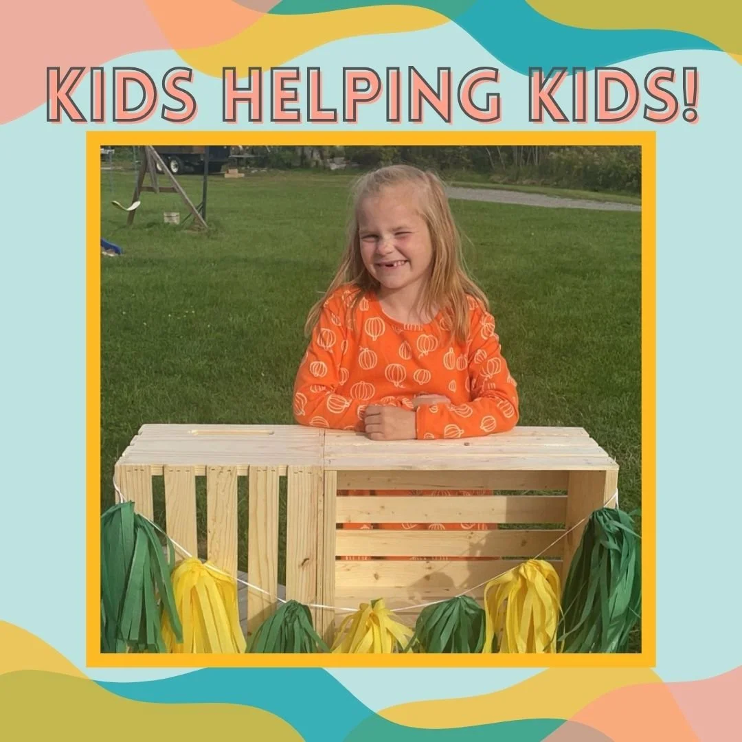 SLCS kids aren’t the only ones stepping up for AIM’s Inclusive Playground- our neighbors are joining in, too! Hadley recently set up a lemonade stand at the Ticonderoga Farmers Market and raised $50 for the playground project! Her thought
