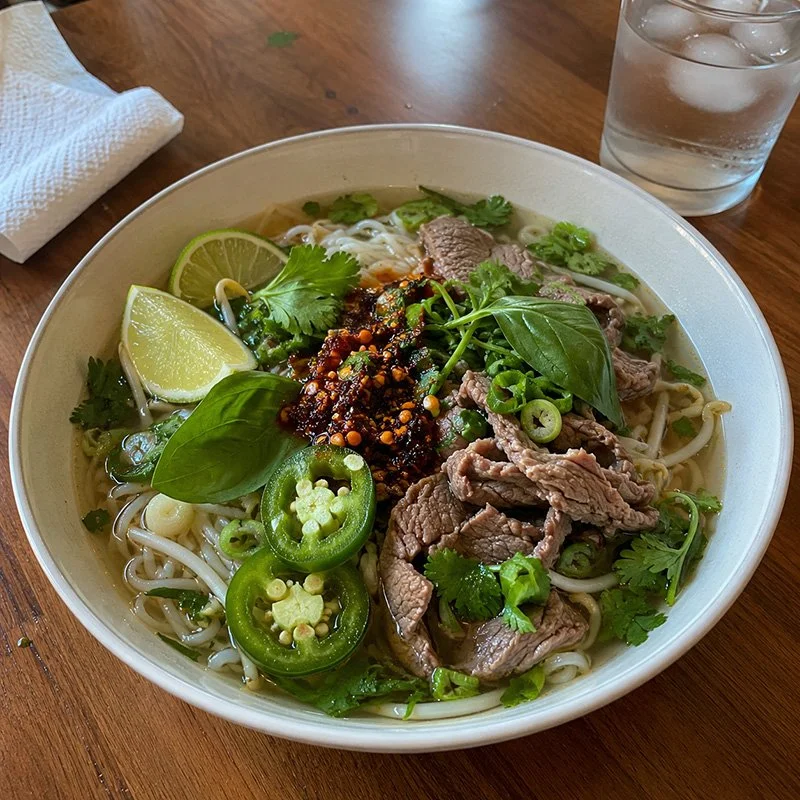 Healthy Pho with Chili Crisp