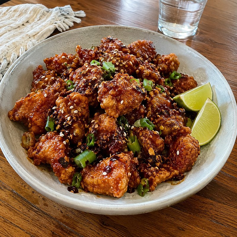 Crispy Korean Chicken with Chili Crisp
