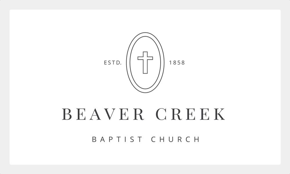 Beaver Creek Baptist Church Business Card Design (Front) | May 2022