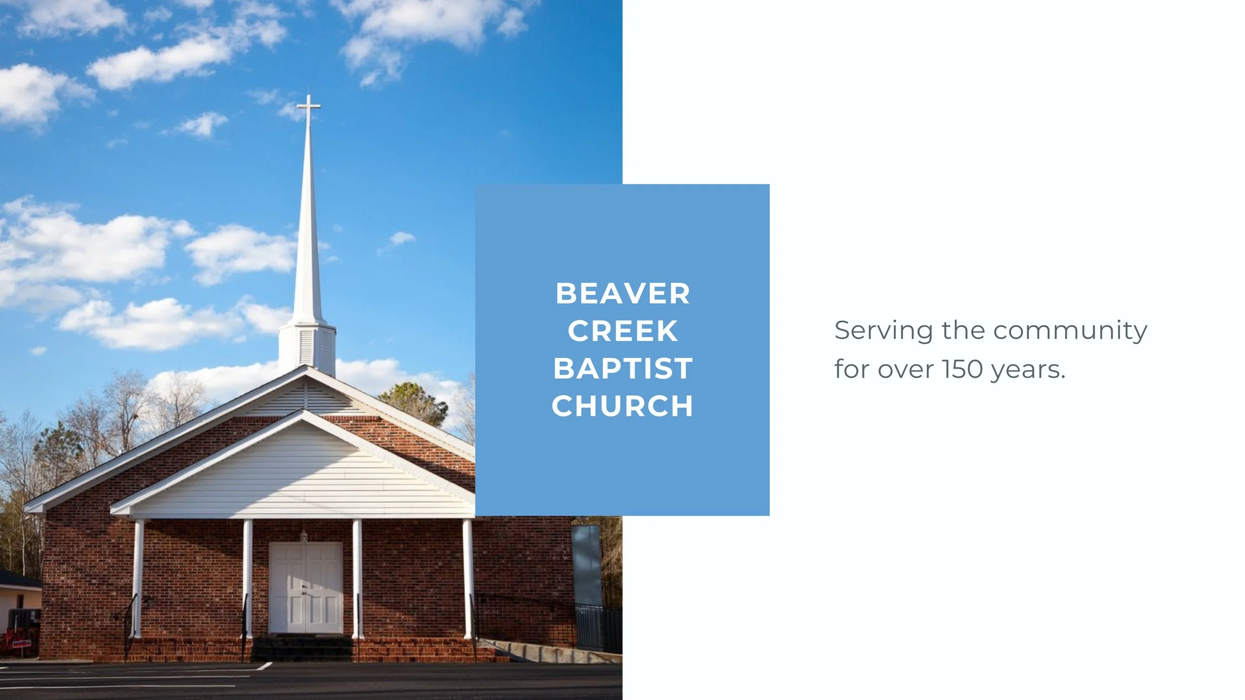 Beaver Creek Baptist Church History Presentation | May 2023